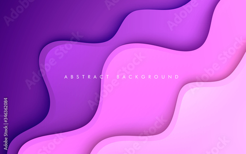Purple fluid color background. Dynamic textured geometric element. Modern gradient light vector illustration.