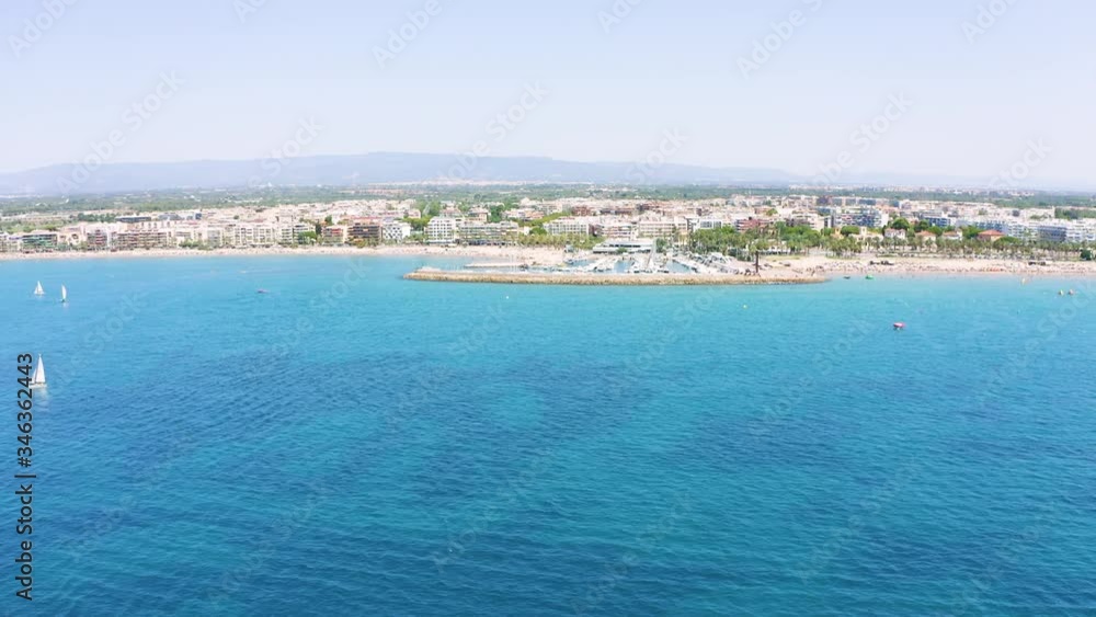 view of the sea and city from the beach view of the sea and city from the beach