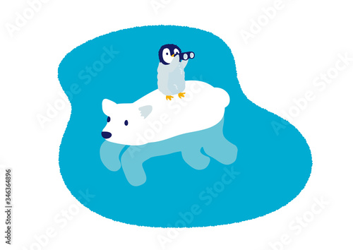 探索中　イラスト