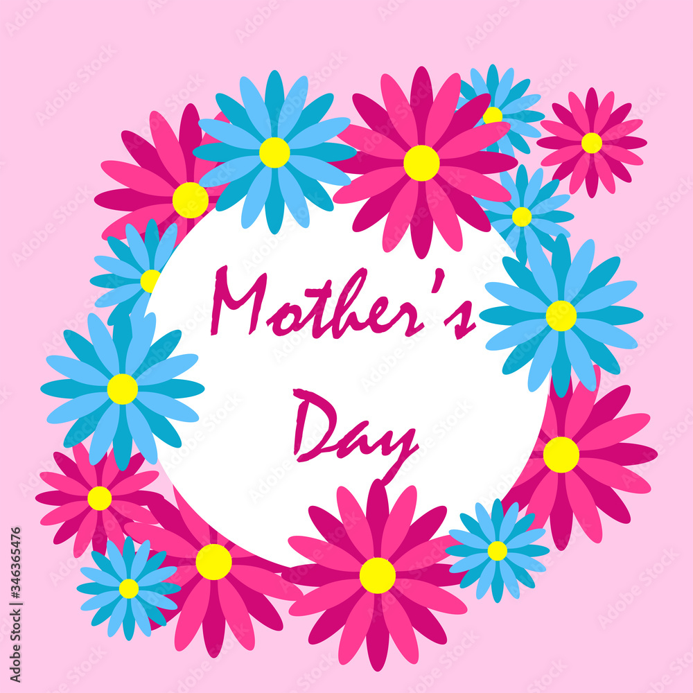 vector design for Happy Mother's Day greetings pink background vector design for Happy Mother's Day greetings pink background