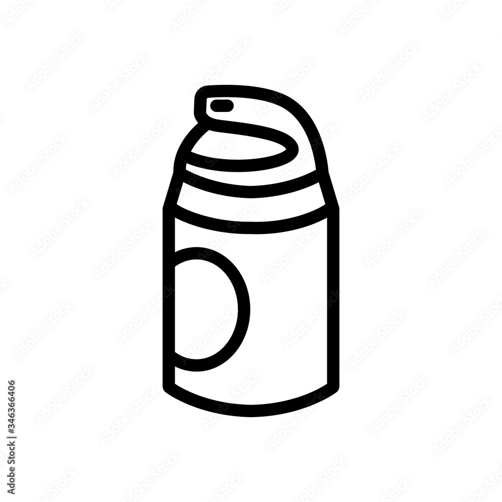 anti-aging foam side view icon vector. anti-aging foam side view sign. isolated contour symbol illustration anti-aging foam side view icon vector. anti-aging foam side view sign. isolated contour symbol illustration