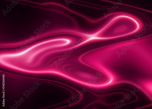 Bright light purple neon glow flux effect wave. Dynamic motion 