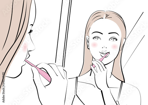女性_歯磨き2