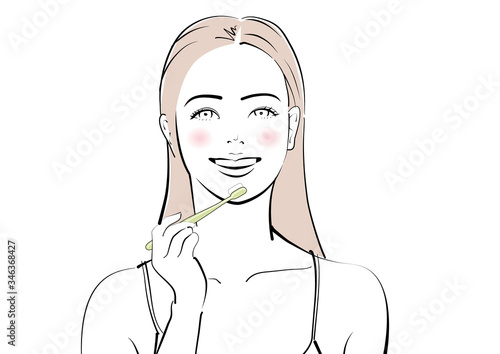女性_歯磨き3