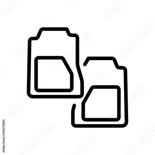 textile mats with rubber foot inserts icon vector. textile mats with rubber foot inserts sign. isolated contour symbol illustration