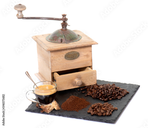 coffee grinder in studio