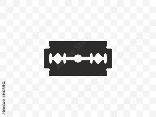 Razor blade icon. Vector illustration, flat design.