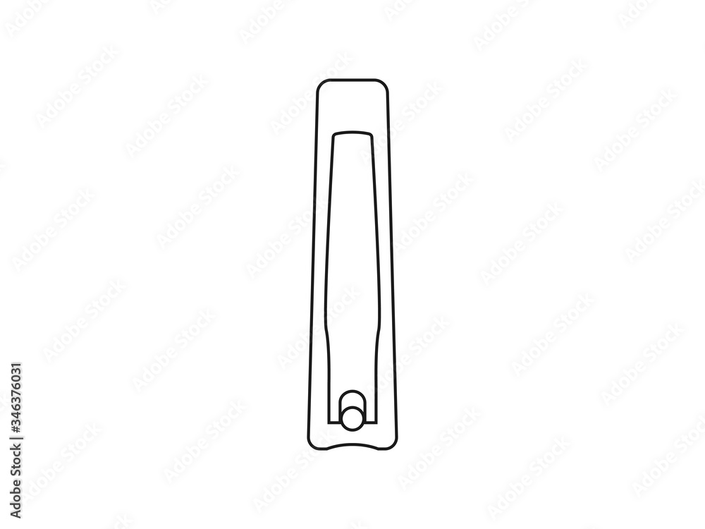 Nail clippers icon. Vector illustration, flat design. Nail clippers icon. Vector illustration, flat design.