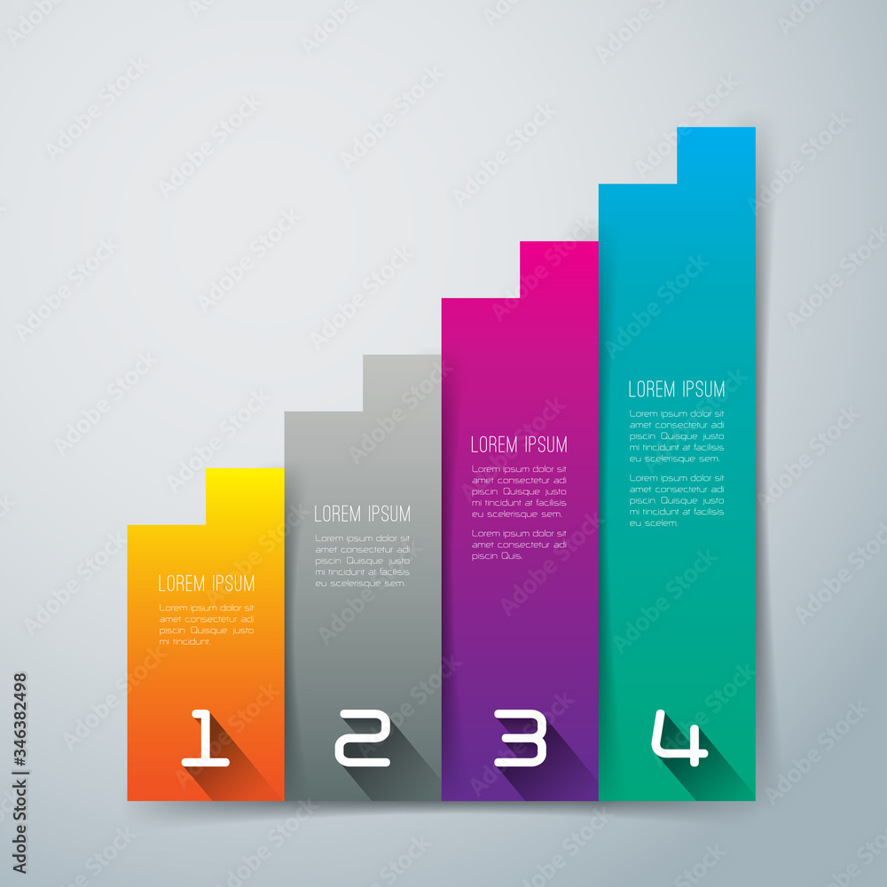 custom made wallpaper toronto digitalModern business steps to success charts and graphs options banner. Vector illustration modern design infographic template.