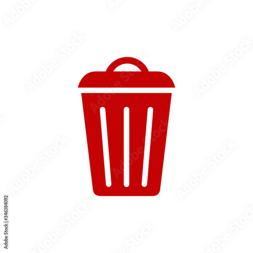 trashcan and delete icon on computer
