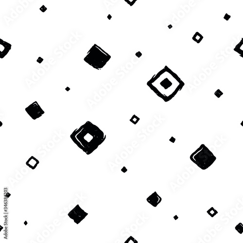 Hand Drawn Abstract Monochrome Pattern