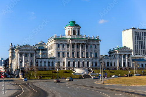 Pashkov house in the center of Moscow near red Square. The famous historical building is part of Russian history.