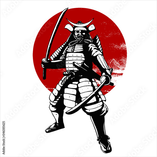 samurai character illustration