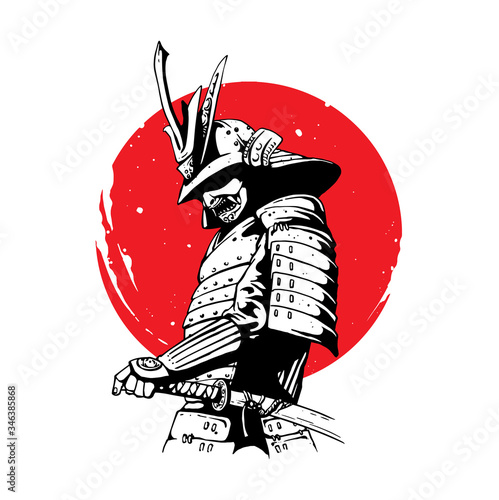 samurai character illustration photo