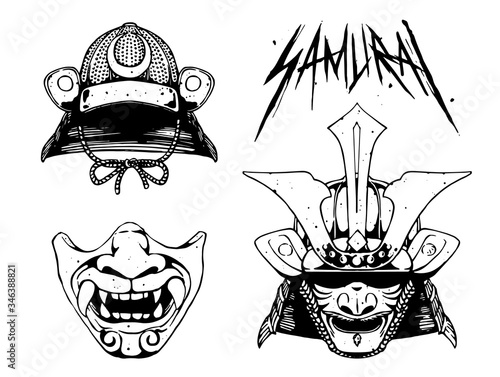 samurai mask element