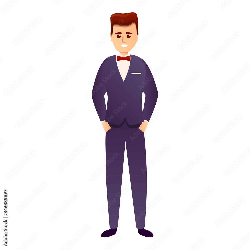 Sexy groom icon. Cartoon of sexy groom vector icon for web design isolated on white background Sexy groom icon. Cartoon of sexy groom vector icon for web design isolated on white background