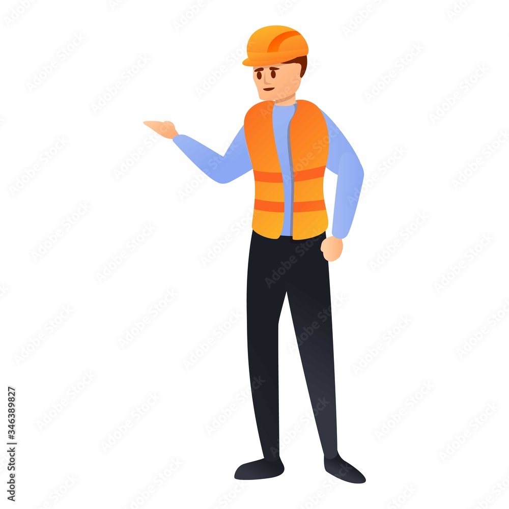 Builder icon. Cartoon of builder vector icon for web design isolated on white background Builder icon. Cartoon of builder vector icon for web design isolated on white background