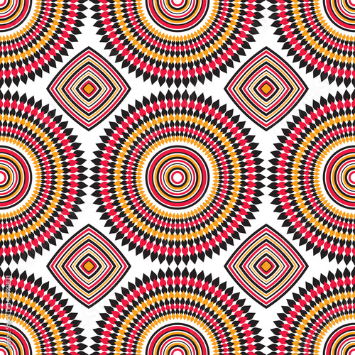 Seamless, Vector African Design Pattern for Fabric and Textile Print photo