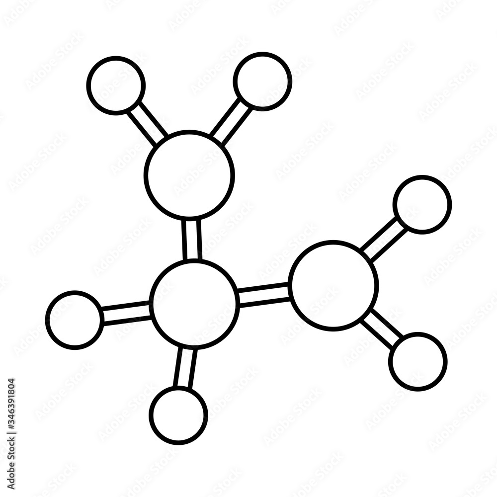 Atom line style icon vector design Atom line style icon vector design