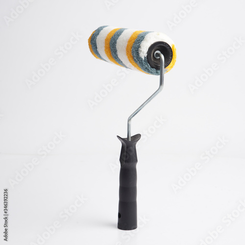 Isolated, rooler, paint, object, cone, wind, equipment photo