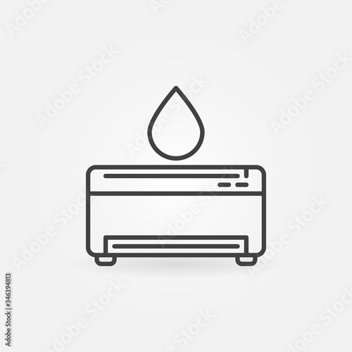 Printer Refill vector concept icon or symbol in thin line style
