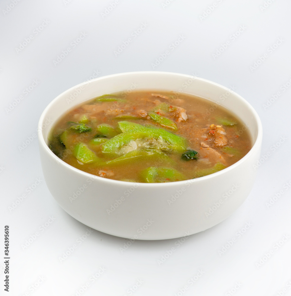 spicy mixed vegetable soup, Thai foods spicy mixed vegetable soup, Thai foods