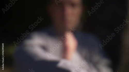 Man Practicing Kung Fu Shaolin