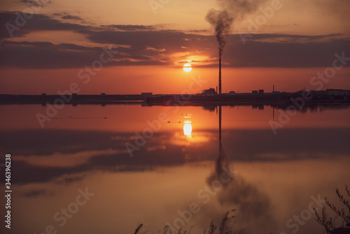 sunrise over the lake © vladislavk