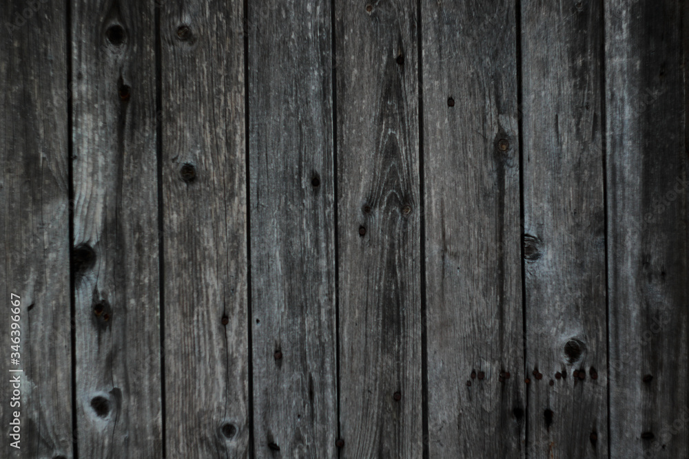 Naklejka premium dark grey plank wall background