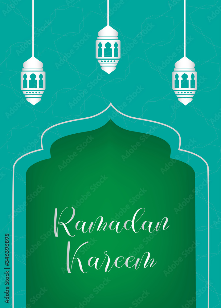beautiful poster ramadan, suitable for ramadan sale, greeting card, banner and poster ramadan fashion. vector ilustration