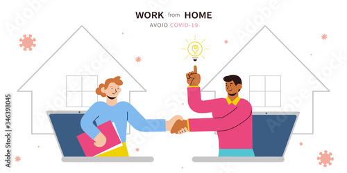 Work from home banner