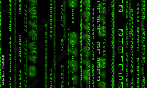 Matrix background with the green numbers © Michal Šteflovič