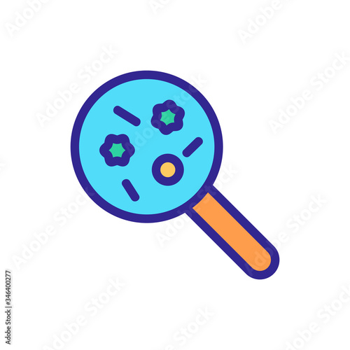 infectious bacillus icon vector. infectious bacillus sign. color symbol illustration