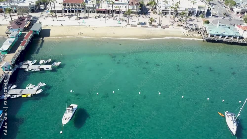 Catalina Island Avalon Historic Pier Aerial Catalina Island Avalon Historic Pier Aerial