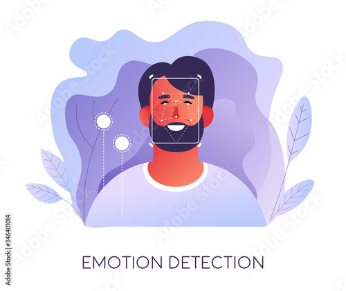 Emotion detection, modern technologies identifying mood of owner