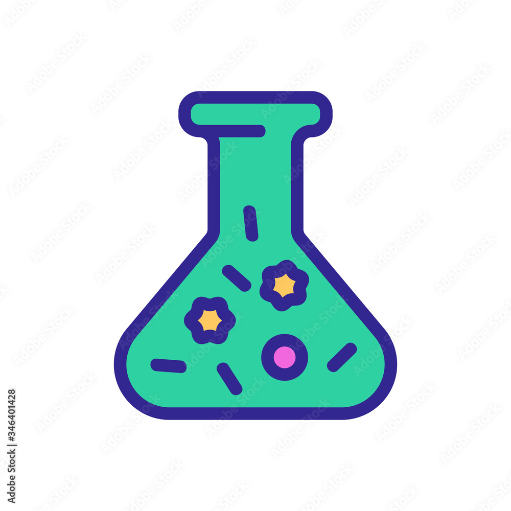 test tube infection icon vector. test tube infection sign. color symbol illustration test tube infection icon vector. test tube infection sign. color symbol illustration