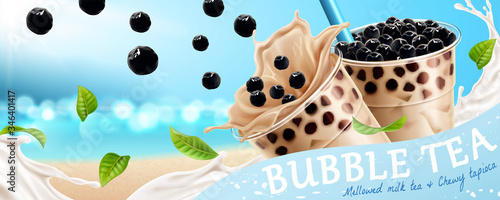 Bubble tea banner ads