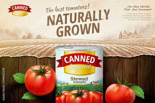 Canned tomato ads