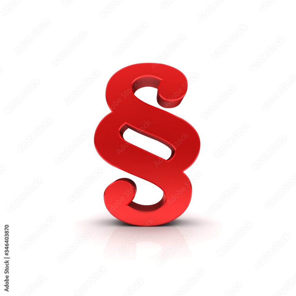 Paragraph article sign paragraph symbol icon red 3d rendering Paragraph article sign paragraph symbol icon red 3d rendering