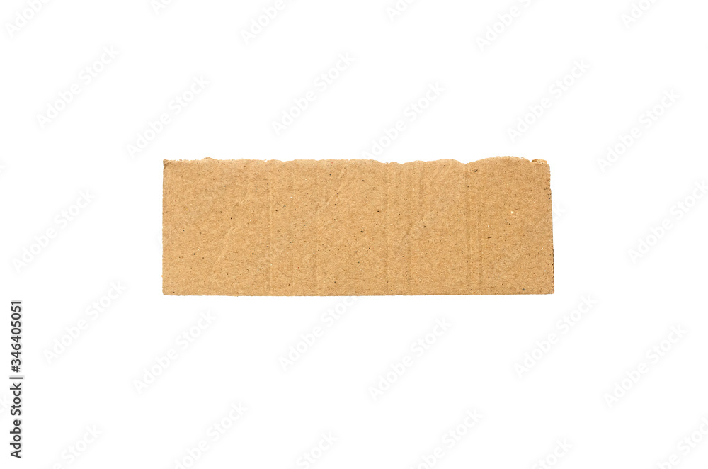 Recycled paper craft stick on a white background. Brown paper torn or ripped pieces of paper isolated on white background with clipping path. Recycled paper craft stick on a white background. Brown paper torn or ripped pieces of paper isolated on white background with clipping path.