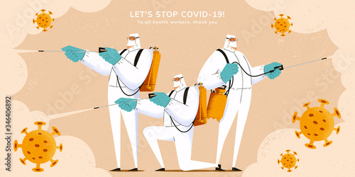 Thank you banner for medical worker