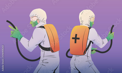 Men in hazmat suits