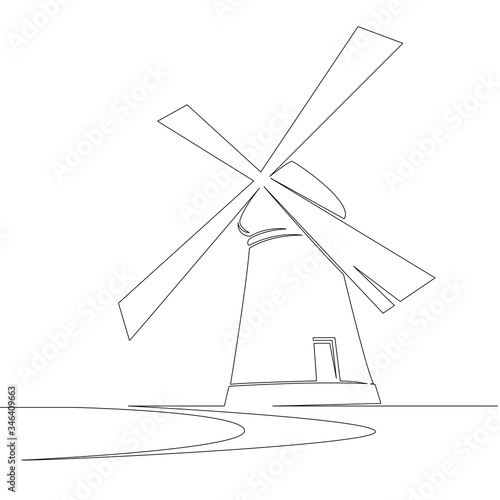 European old historical mill house