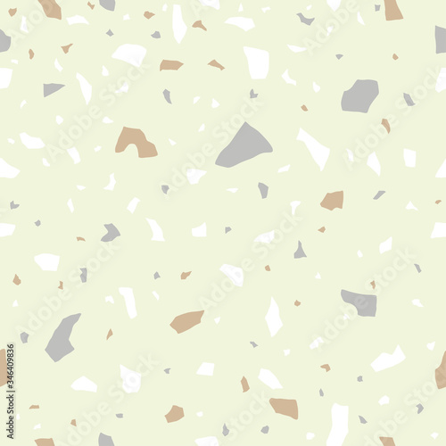 Beige pastel terrazzo seaml...