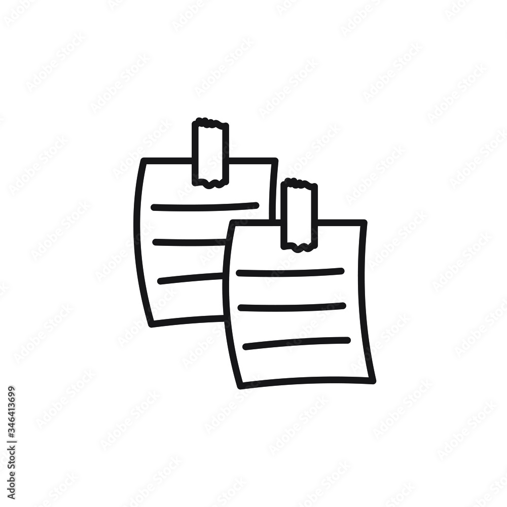 Fototapeta premium Sticky note icon