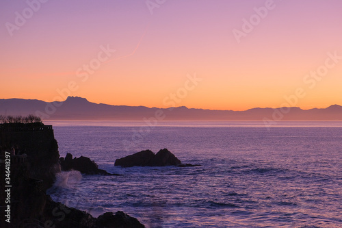 Crépuscule à Biarritz