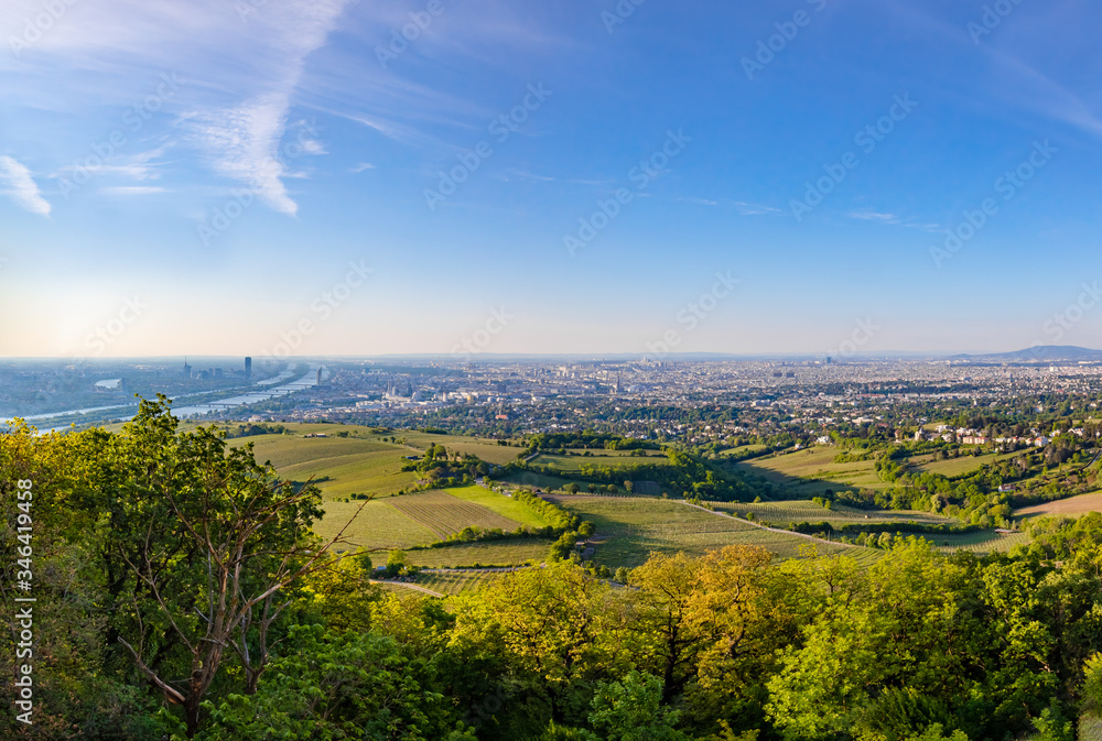 Vienna panorama view. Capital city of Austria in Europe.
