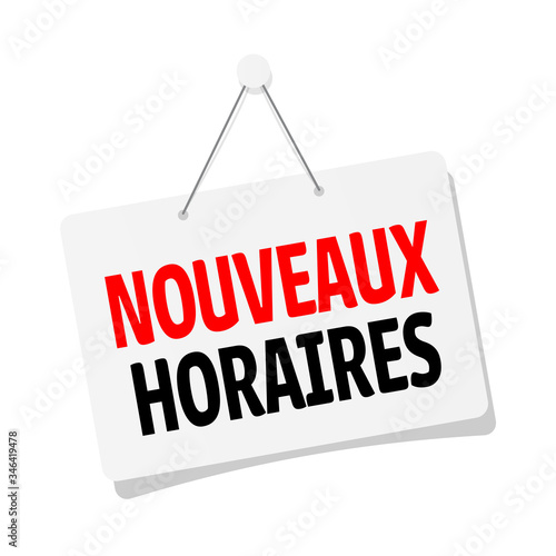 Nouveaux horaires