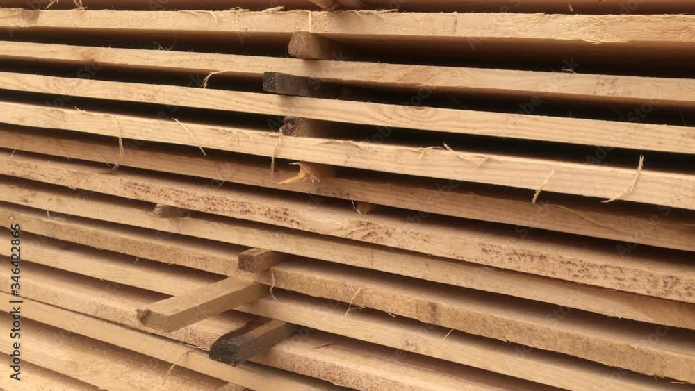 wooden boards before building a house