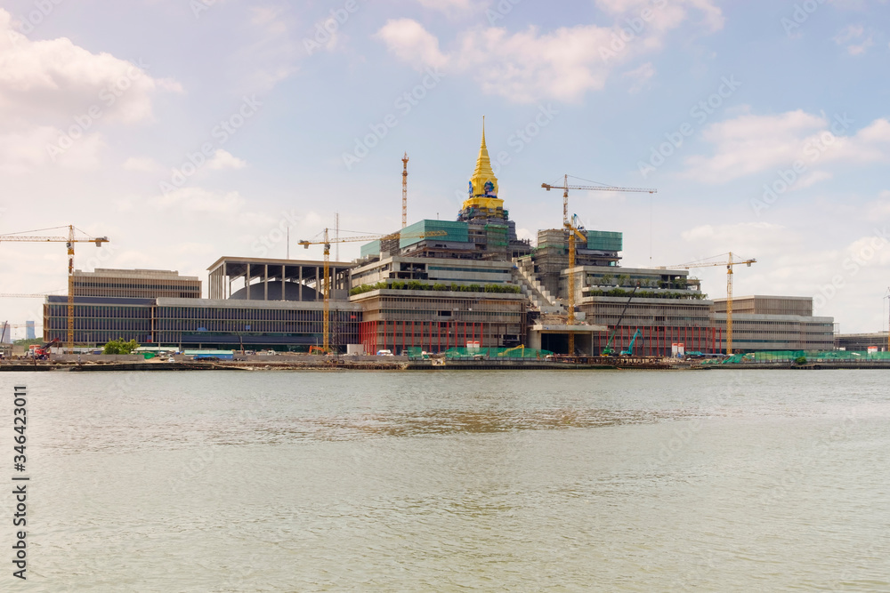 Fototapeta premium construction site of new government house , parliament, Thailand, May 2020